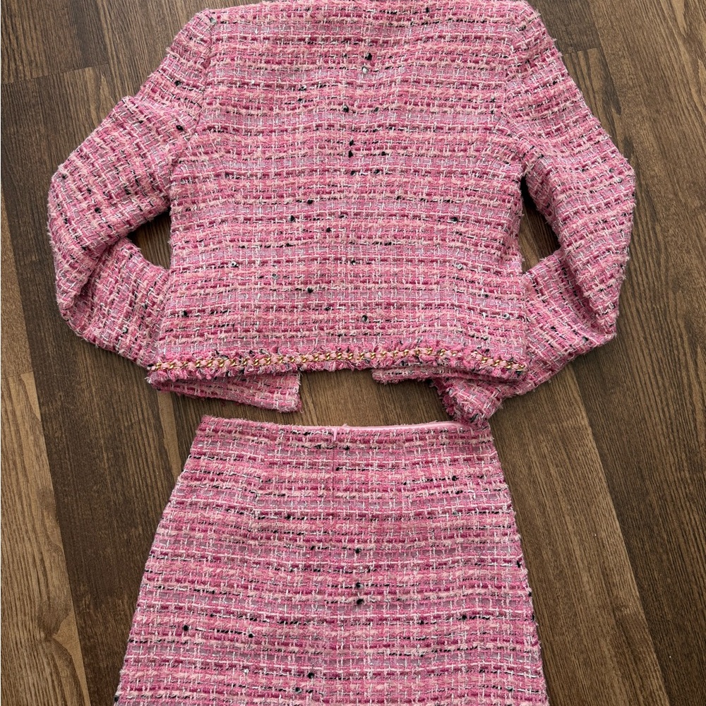 Generation Love Pink Tweed Blazer and Skirt Set, BNWT! - Picture 4 of 10